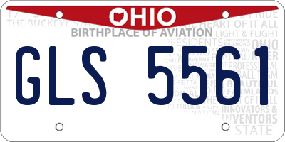 OH license plate GLS5561