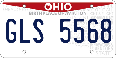OH license plate GLS5568