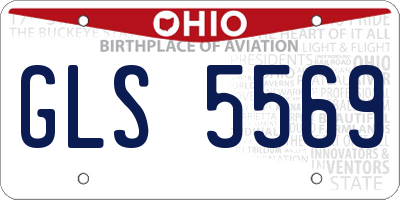 OH license plate GLS5569