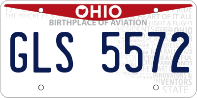 OH license plate GLS5572