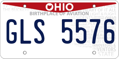 OH license plate GLS5576