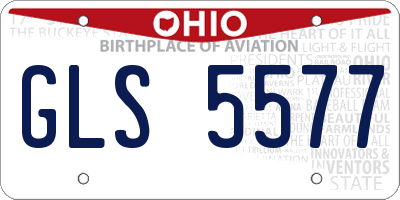 OH license plate GLS5577