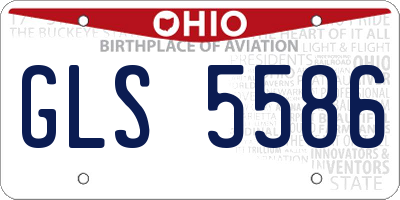 OH license plate GLS5586