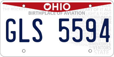 OH license plate GLS5594