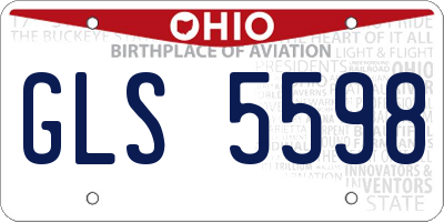 OH license plate GLS5598
