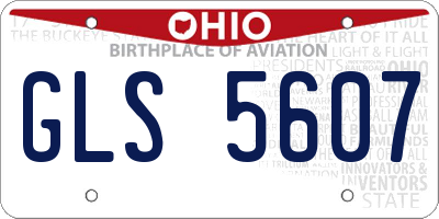 OH license plate GLS5607