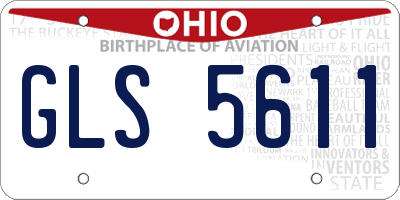 OH license plate GLS5611