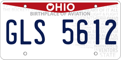 OH license plate GLS5612