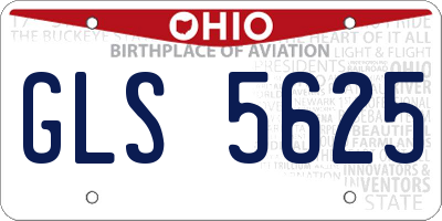 OH license plate GLS5625