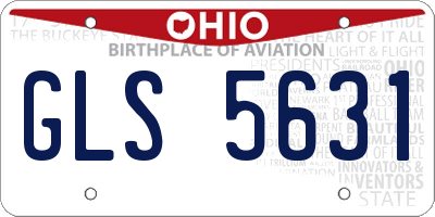 OH license plate GLS5631