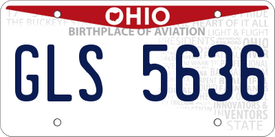 OH license plate GLS5636