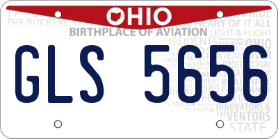 OH license plate GLS5656