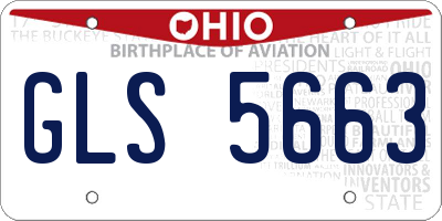 OH license plate GLS5663