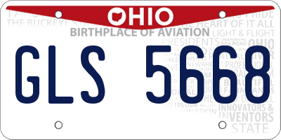 OH license plate GLS5668