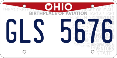 OH license plate GLS5676