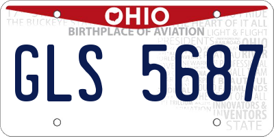 OH license plate GLS5687