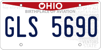 OH license plate GLS5690