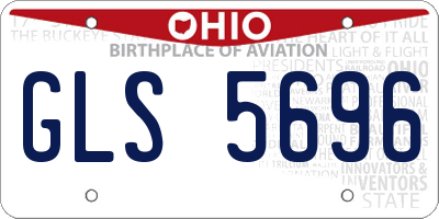 OH license plate GLS5696