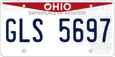 OH license plate GLS5697