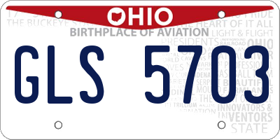 OH license plate GLS5703