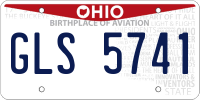 OH license plate GLS5741