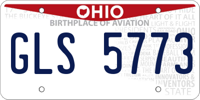 OH license plate GLS5773