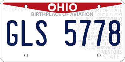 OH license plate GLS5778