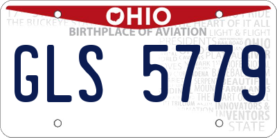 OH license plate GLS5779