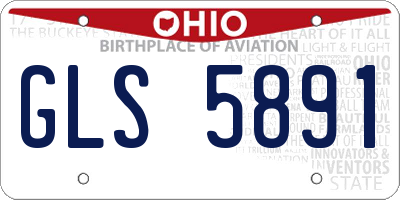 OH license plate GLS5891