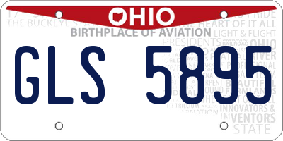 OH license plate GLS5895