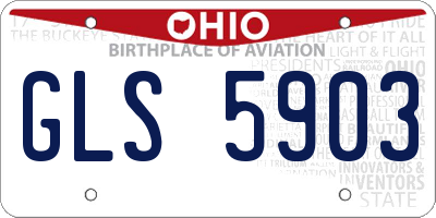 OH license plate GLS5903