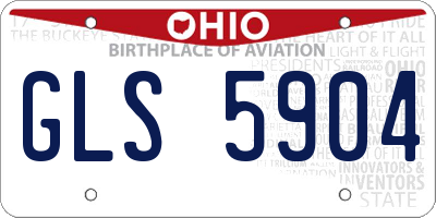 OH license plate GLS5904