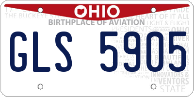 OH license plate GLS5905
