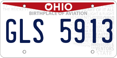 OH license plate GLS5913