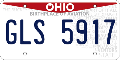 OH license plate GLS5917