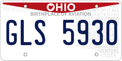 OH license plate GLS5930