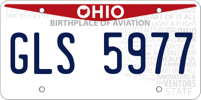 OH license plate GLS5977