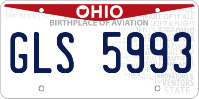 OH license plate GLS5993