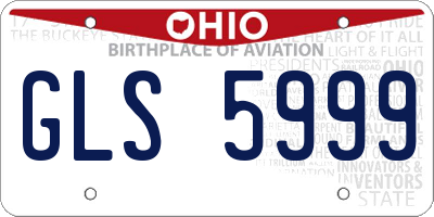 OH license plate GLS5999