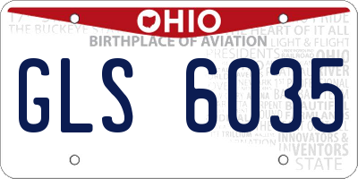 OH license plate GLS6035