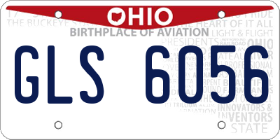 OH license plate GLS6056