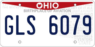 OH license plate GLS6079