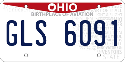 OH license plate GLS6091