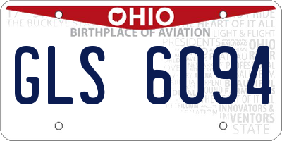 OH license plate GLS6094