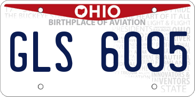 OH license plate GLS6095