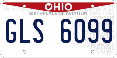 OH license plate GLS6099