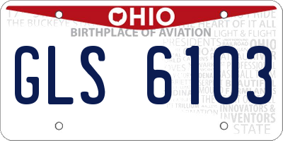 OH license plate GLS6103