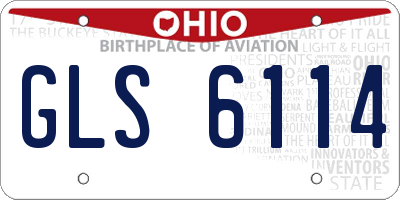 OH license plate GLS6114
