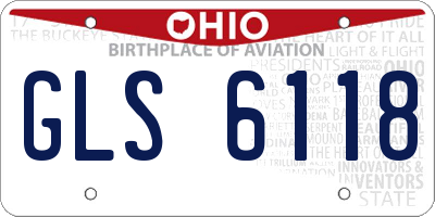 OH license plate GLS6118