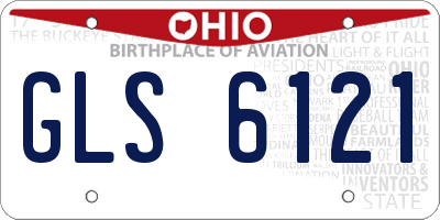 OH license plate GLS6121